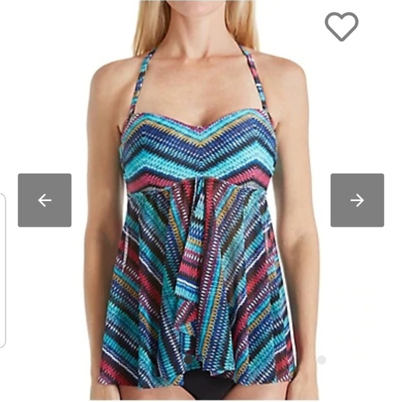 Profile By Gottex Other - Profile tankini swim new pattern print fly awaytop